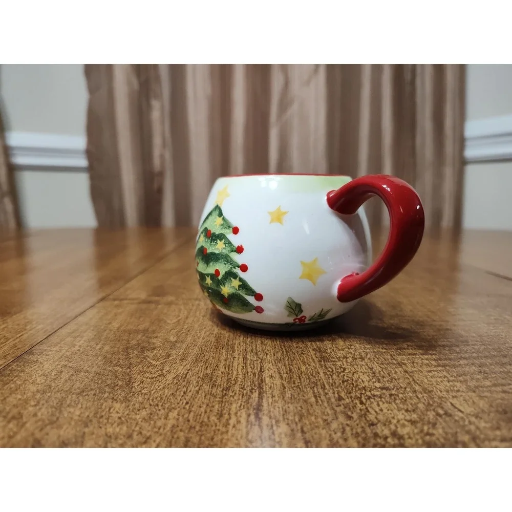Handmade French Vanilla Christmas Tree Pitcher Candle 9 oz Holiday Decor A74